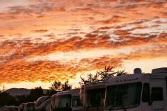 Sunrise over the RV park