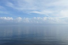 Water so still it looked like a mirror