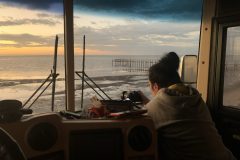 Me trying to get the shot without going outside