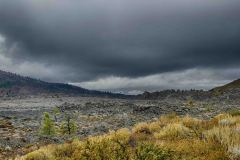 Horizon of lava rock