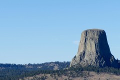 First glimpse of Devils Tower