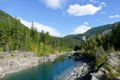 Clear river in Glacier