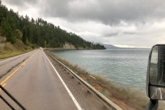Flathead Lake shore road