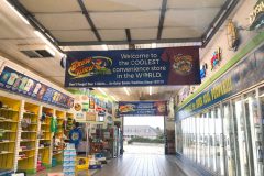 Just bring your whole car in and a guy brings you the drinks and swag you want