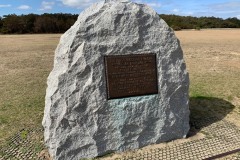 Marker showing the site of takeoff