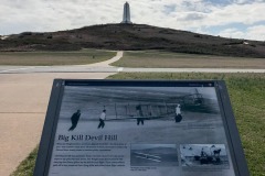 Big Kill Devil Hill from which the Wright Brothers would test gliders