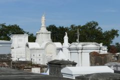 One of NOLA's famous cemeteries. Nic Cage has a reservation at the pyramid.