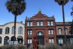 The gryphon at the old cotton exchange