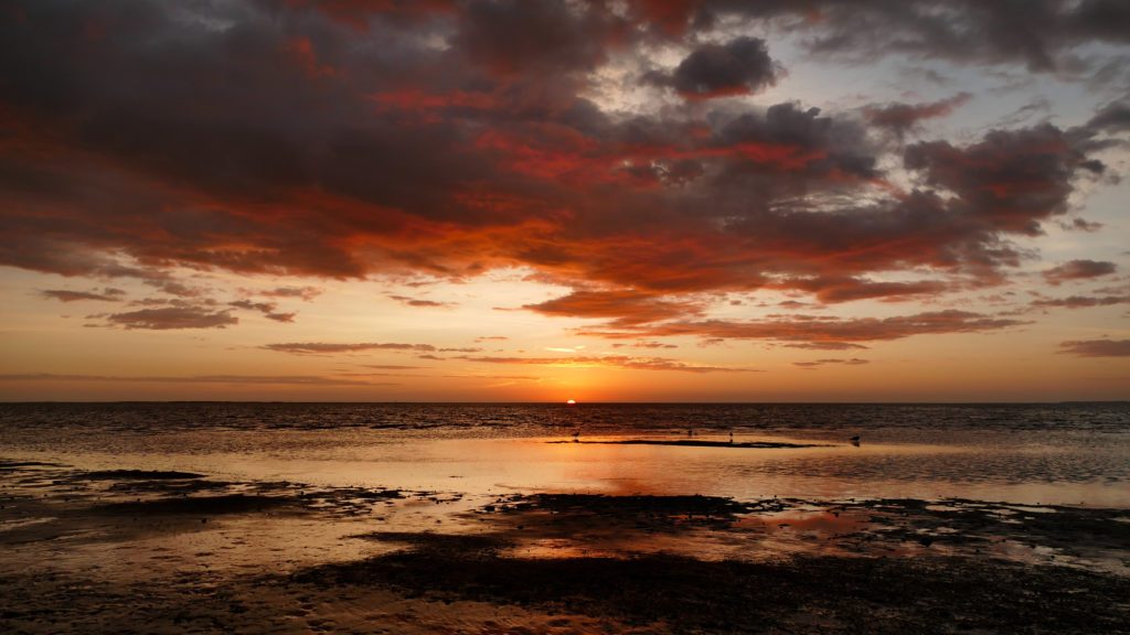 First sunrise in Carrabelle, Florida